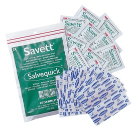 Bild på Savett Sårtvättare 10 st och Salvequick Plåster 20 st