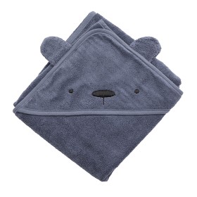 Bild på Sebra Badcape Milo the bear (Bramble Blue)
