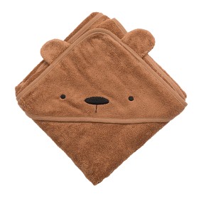 Bild på Sebra Badcape Milo the bear (Sweet Tea Brown)