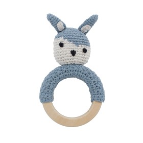 Bild på Sebra Virkad Skallra Kanin Siggy (Powder Blue)