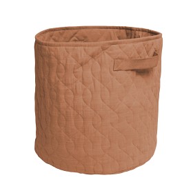 Bild på Sebra Förvaringskorg quiltad (Sweet Tea Brown)