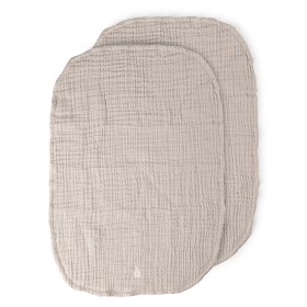 Bild på Sebra Skötbäddsöverdrag Muslin 2-pack (Beige)
