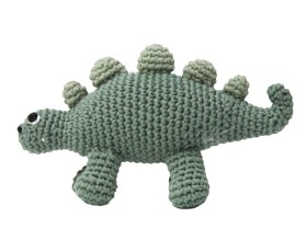 Bild på Sebra Virkad Skallra (Dino Grön)