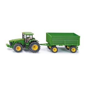 Bild på Siku John Deere 8430-traktor med släp