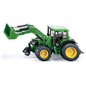 Bild på Siku John Deere traktor med frontlastare 1:32