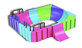 Bild på Skills Fingerboard Oval Skateboardramp