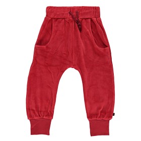 Bild på Småfolk Byxor Velour Dark Red