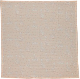Bild på Småfolk Muslinfilt Sophie The Giraffe Pale Blush