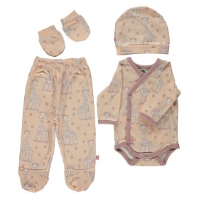 Bild på Småfolk Newborn Set Sopfie La Girafe Pale Blush