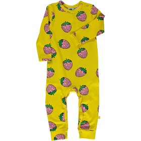 Bild på Småfolk Bodysuit Jordgubbar (Gul)