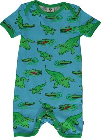 Bild på Småfolk Bodysuit Krokodil (Blå)