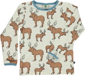 Småfolk Maglietta SS. Pesce T-Shirt, Blu Oceano, 1-2 Anni Bambini e Ragazzi