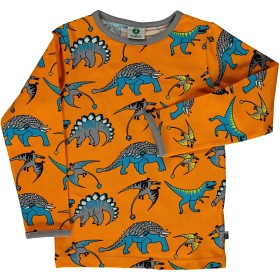 Bild på Småfolk T-shirt Dinosaurier (Orange)