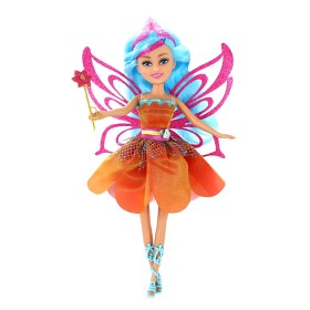 Bild på Sparkle Girlz Docka Summer Floral Fairy m tillbehör (Rosa/Röd)