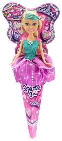 Bild på Sparkle Girlz Prinsessdocka i strut (Grön och rosa)