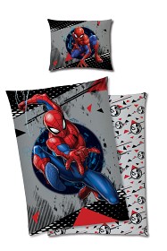 Bild på Spiderman Påslakanset 150x210 cm (Grå)