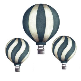Bild på Stickstay Wallstickers Vintage Luftballonger (Mörkblå)