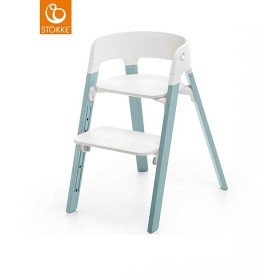 Bild på Stokke Steps Ben Bokträ (Blå Aqua Blue)