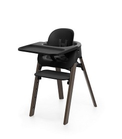 Bild på Stokke Steps Matstol (Black/Warm Brown)