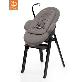 Bild på Stokke Steps Matstol med Set för Nyfödd (Svart/Grå)