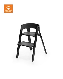 Bild på Stokke Steps Matstol (Svart Ek/Svart)