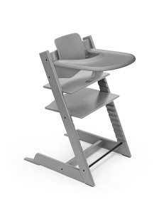 Bild på Stokke Tripp Trapp® Stol och Babyset Inkl. Bricka (Storm Grey)
