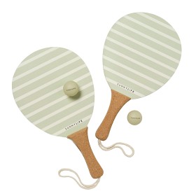 Bild på Sunnylife Vintage Strandtennis-set La Palma (Sage Stripe)