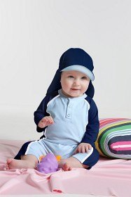 Bild på SunSeal Baby Flaphat UPF 50+ Navy/Pastellblå