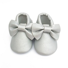 Bild på Sweethearts Moccasin Rosett (Silvergrå)