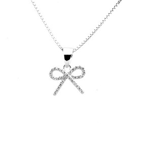 Bild på Sweethearts Silverhalsband (Rosett)