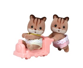 Bild på Sylvanian Families 5421 Ekorretvillingar med lokomotiv