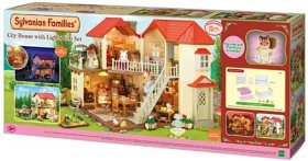 Bild på Sylvanian Families Giftset Bostadshuset med lampor