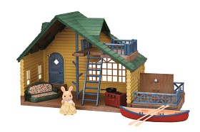 Bild på Sylvanian Families 5610 Timmerstuga presentset med grönt tak