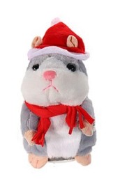Bild på Talande Julhamster (Grå)