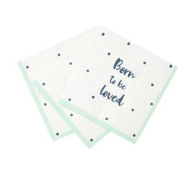 Talking Tables Palloncini Di Carta Born To Be Loved (3 Pezzi) Per Baby Shower - Neutri E Riciclabili - 3