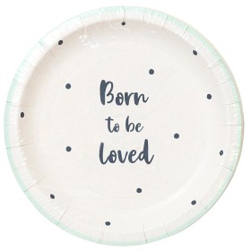 Bild på Talking Tables Born to be Loved Tallrikar 12-pack