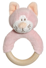 Bild på Teddykompaniet Diinglisar Skallra med träring (Katt)