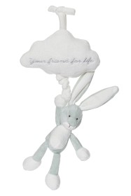 Bild på Teddykompaniet Diinglisar Speldosa Moln Kanin (Lindblomsgrön)