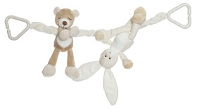 Bild på Teddykompaniet Diinglisar Vagnhänge nalle och kanin