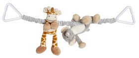 Bild på Teddykompaniet Diinglisar Wild Vagnhänge (Giraff och Elefant)