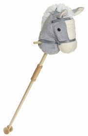 Bild på Teddykompaniet Käpphäst delbar 100 cm (Grå)