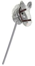 Bild på Teddykompaniet Käpphäst Pricken 70 cm (Grå)