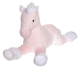 Bild på Teddykompaniet Liggande enhörning 100 cm (Rosa/vit)