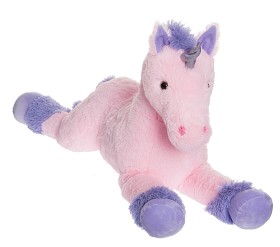 Bild på Teddykompaniet Liggande enhörning 100 cm (Rosa)