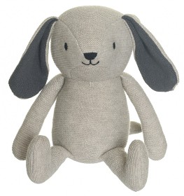 Bild på Teddykompaniet Organic Hund Stickad 24 cm (Beige)