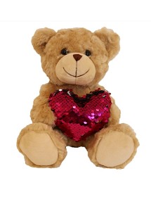 Bild på Teddykompaniet Valentino med paljetthjärta