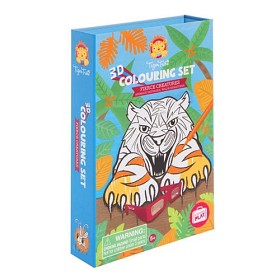 Bild på Tiger Tribe Målarset 3D (Farliga djur)