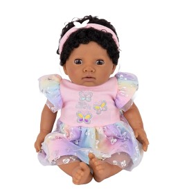 Bild på Tiny Treasures Docka med fjärilsklänning 44 cm