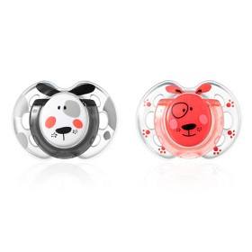 Bild på Tommee Tippee CTN Sugnapp Fun Style 0-6mån 2-p (Svart/Röd)