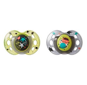 Bild på Tommee Tippee CTN Sugnapp Night Time 18-36mån 2-p (Turkos)